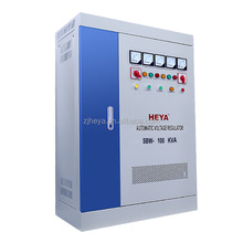 Alternator SBW-100KVA 3 Phase Pure Copper Column Compensated Automatic Voltage Regulator Stabilizers With Bypass